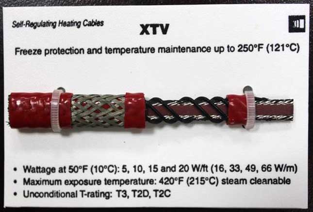 Raychem瑞侃4XTV2-CT-T3型电伴热带，进口电伴热带4XTV2-CT-T3，自限温伴热带