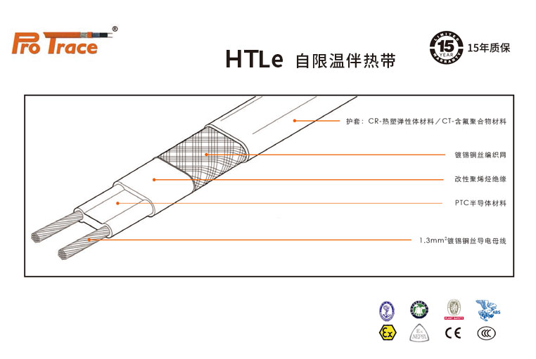 pro trace普瑞热斯 HTLe型自限温伴热带